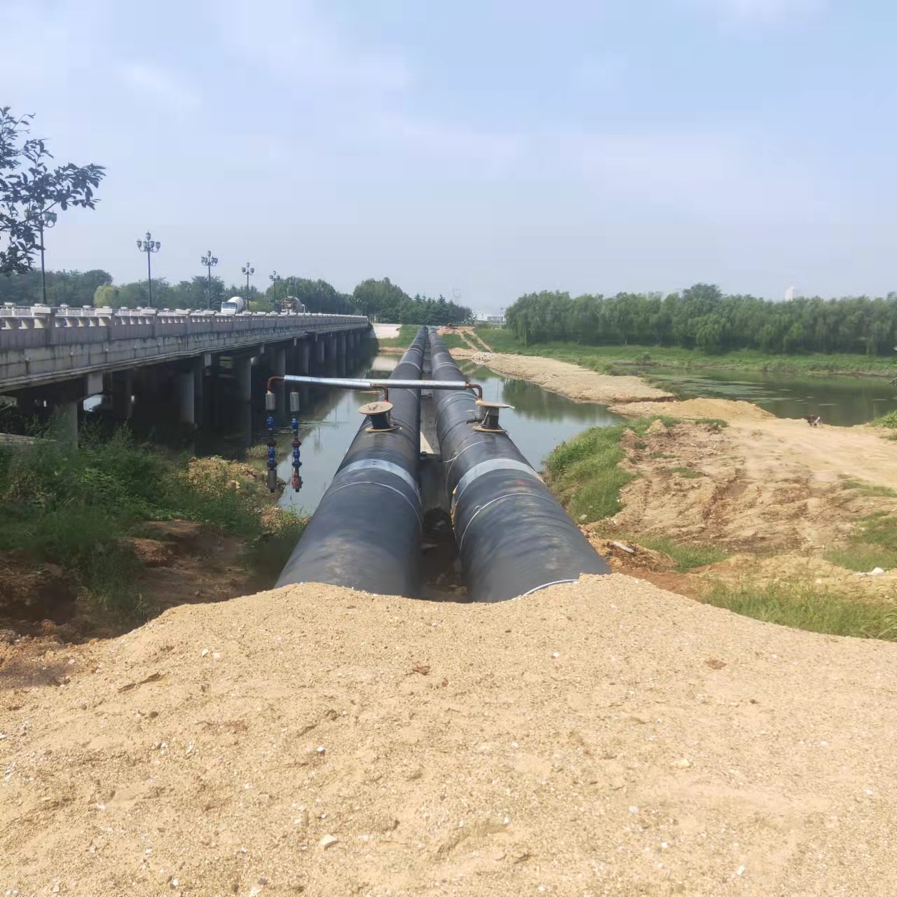 银川武汉顶管输油管道清洗
